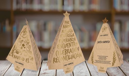 Pino Navideño con mensajes