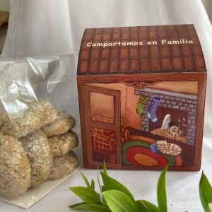 Casita de Navidad con galletas dulces